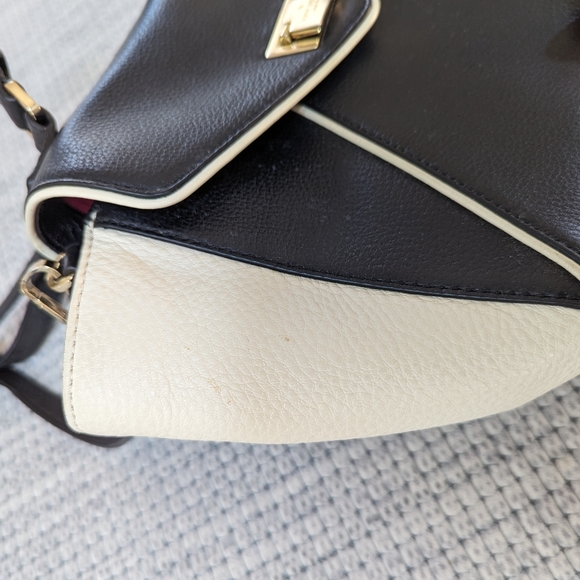 Kate Spade LAUREL WELLESLEY PLACE Black/Porcelain Satchel Bag - Picture 10 of 11
